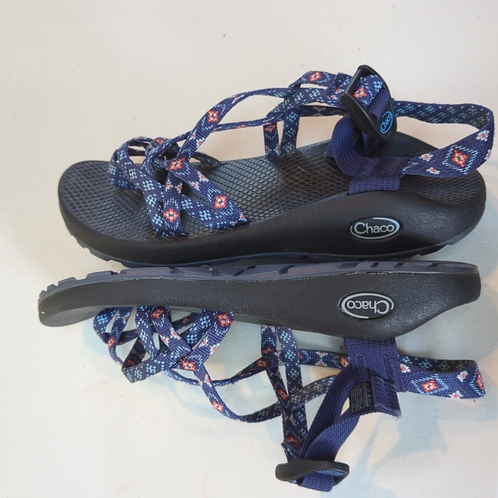 Chaco Women's Z/Cloud Patterned Strap Sandal - Navy - Picture 4 of 7